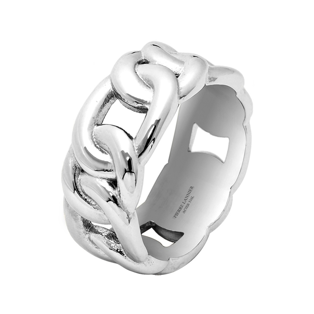 Pierre Lannier Výrazný ocelový prsten Roxane BJ09A310 52 mm