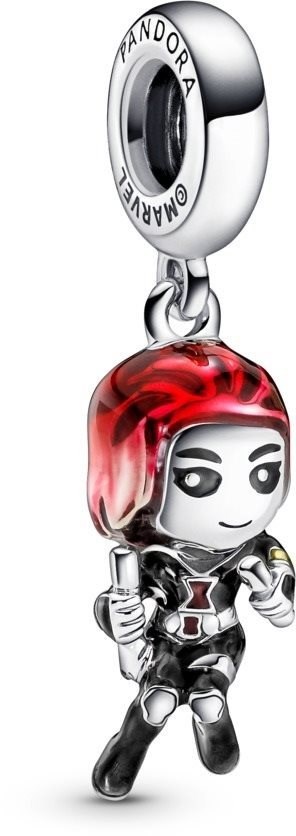 Pandora Designový stříbrný přívěsek Black Widow Marvel 790785C01