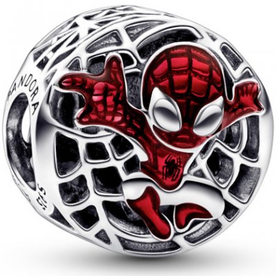 Pandora Hravá strieborná korálka Spider-Man Marvel 792350C01