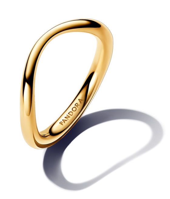 Pandora Minimalistický pozlacený prsten Shine Essence 163314C00 54 mm
