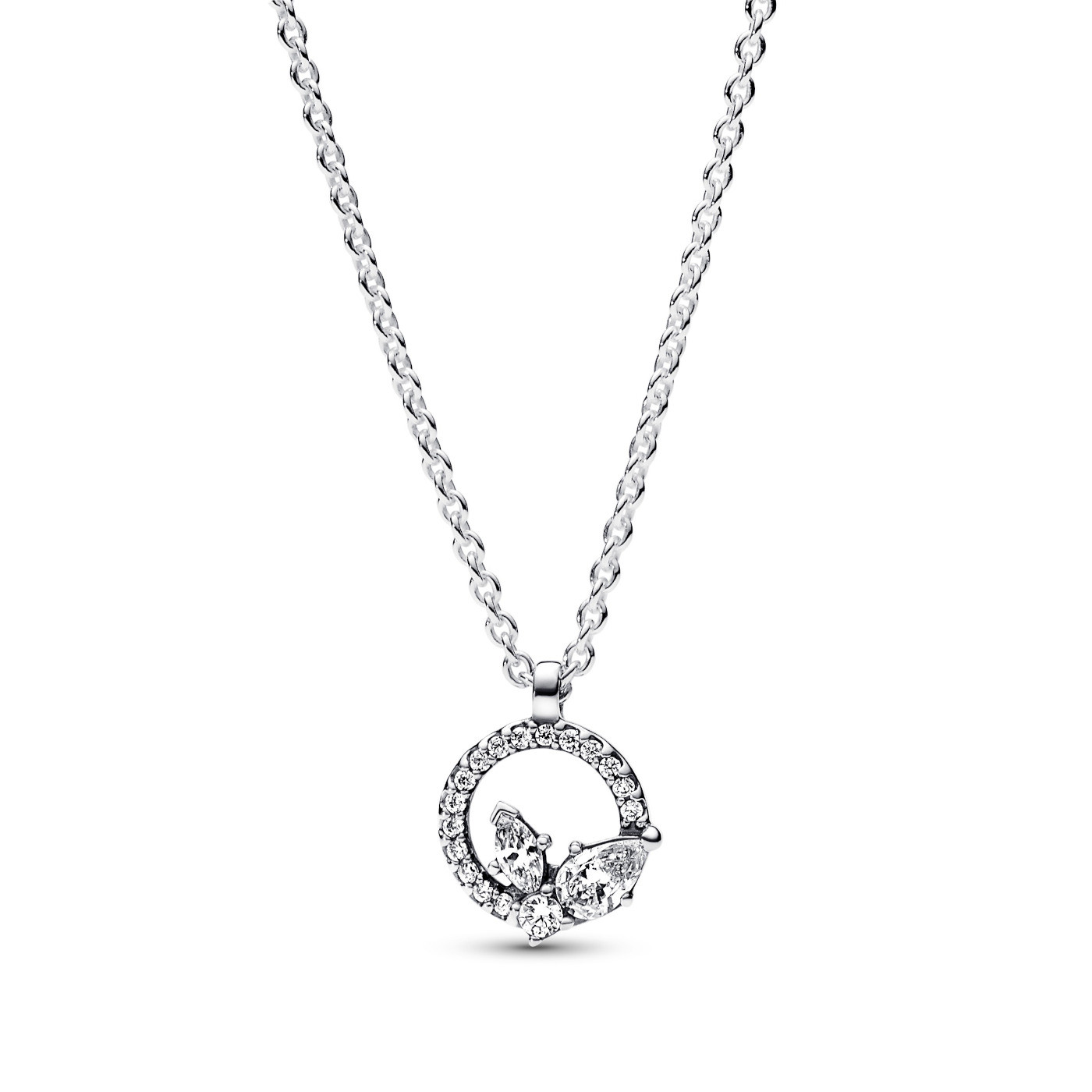 Pandora Nádherný strieborný náhrdelník s kubickými zirkónmi Timeless 392620C01-45