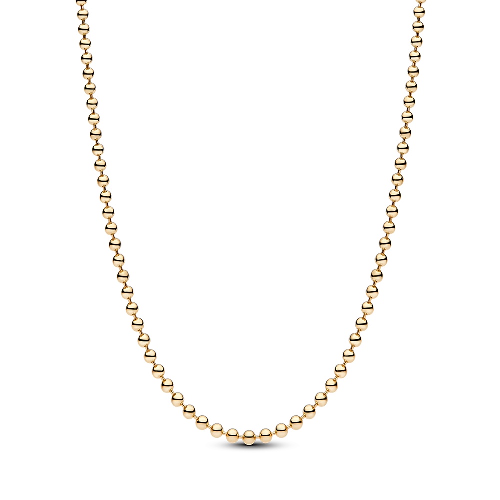 Pandora Pozlátená guličková retiazka Moments Shine 364354C00 50 cm