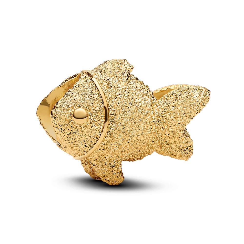 Pandora Pozlátená mini korálka Rybka Shine Moments 764522C00