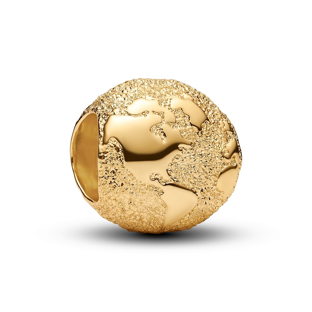 Pandora Pozlátená mini korálka Zemegule Shine Moments 764529C00