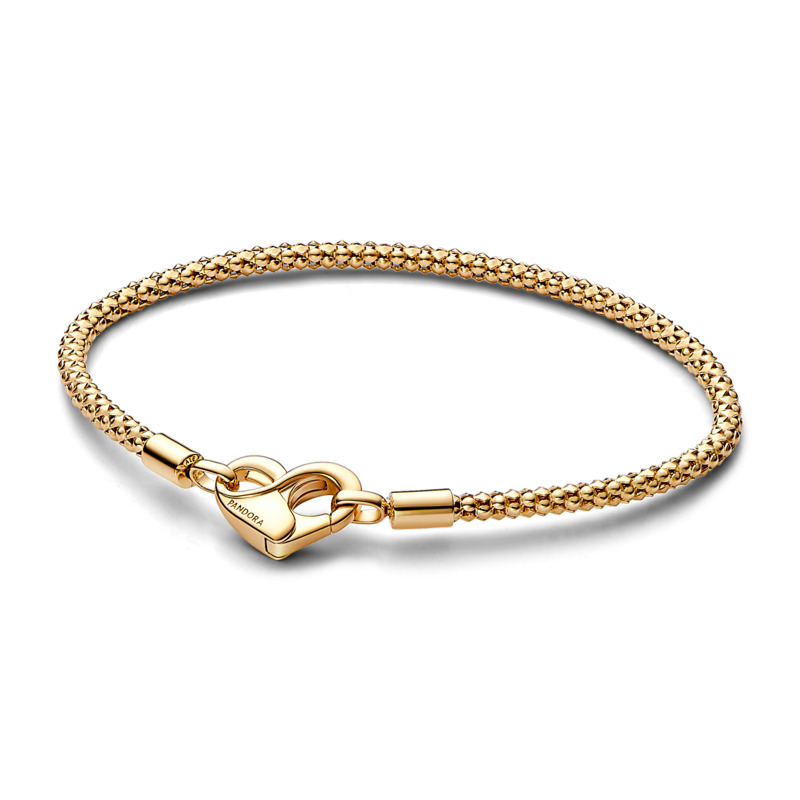 Pandora Pozlacený řetízkový náramek Shine Moments 562731C00 17 cm