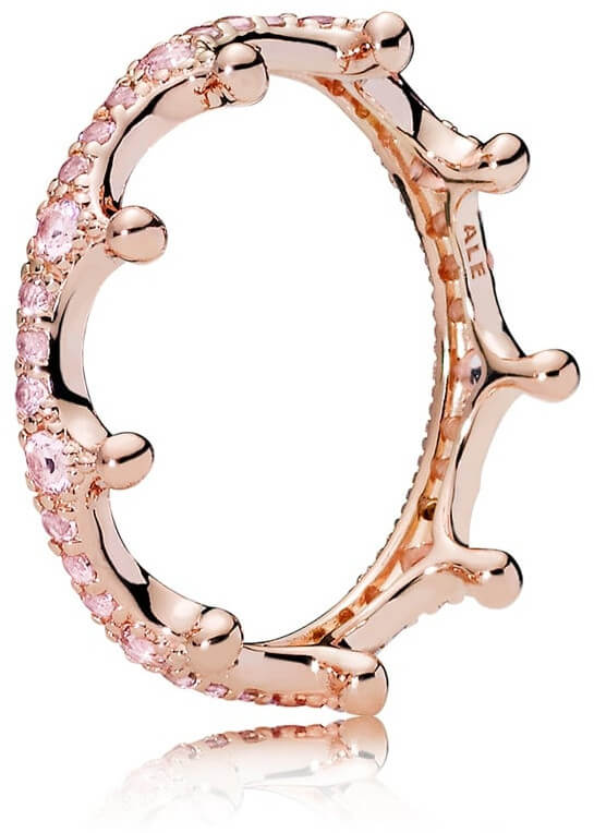 Pandora Překrásný bronzový prsten Začarovaná koruna 187087NPO 58 mm