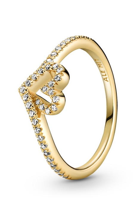 Pandora Romantický pozlacený prsten s diadémem Shine 169302C01 60 mm