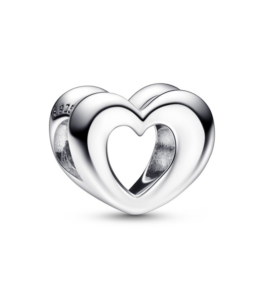 Levně Pandora Romantický stříbrný korálek Srdce Moments 792492C00