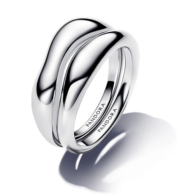 Pandora Slušivý set stříbrných prstenů 193264C00 56 mm