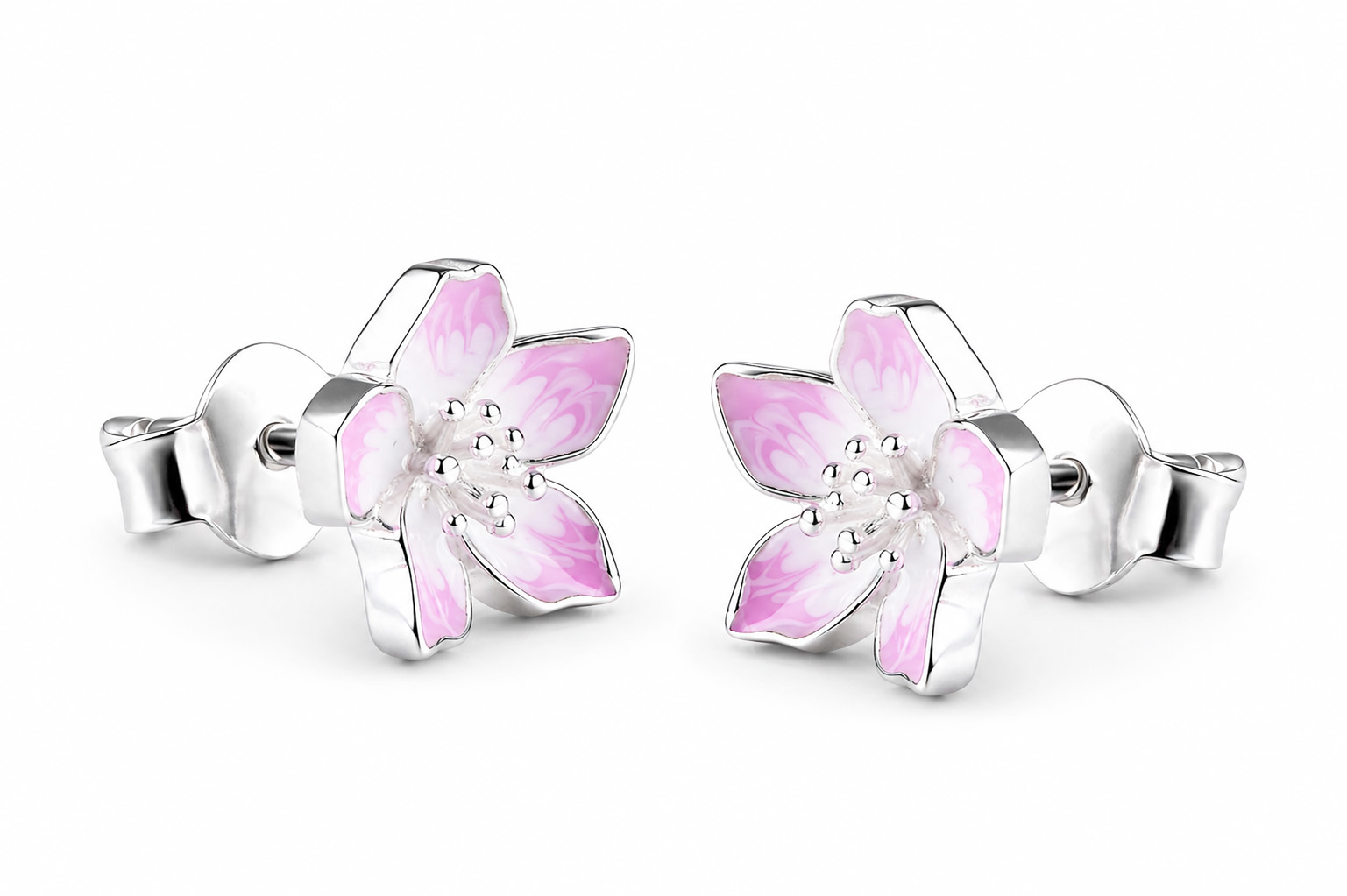 Pandora Stříbrné pecky Třešňové květy Timeless 294370C01
