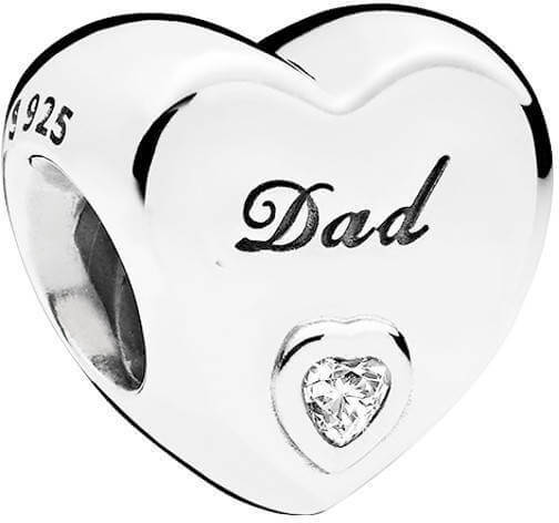 Pandora Charm d'argento Dad (papà) 796458CZ