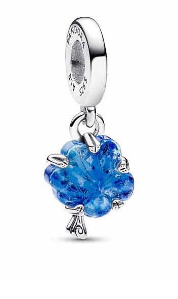Pandora Ezüst medál kék muránói üveggel 792614C01