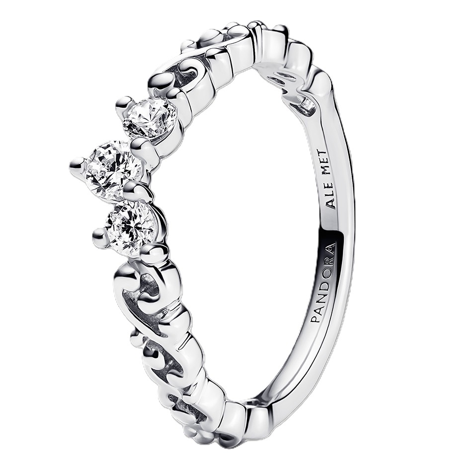 Pandora Stříbrný prsten Královský diadém se spirálkami Moments 192232C01 50 mm