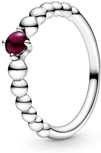 Pandora Stříbrný prsten pro ženy narozené v lednu 198867C08 56 mm