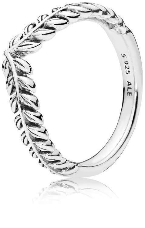 Pandora Stříbrný prsten s obilnými klasy 197681 50 mm