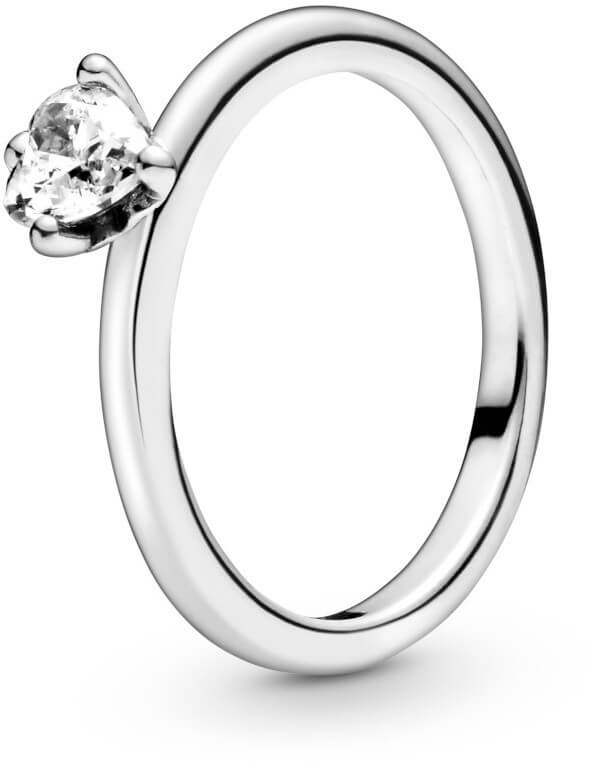 Pandora Stříbrný prsten se srdíčkem 198691C01 56 mm