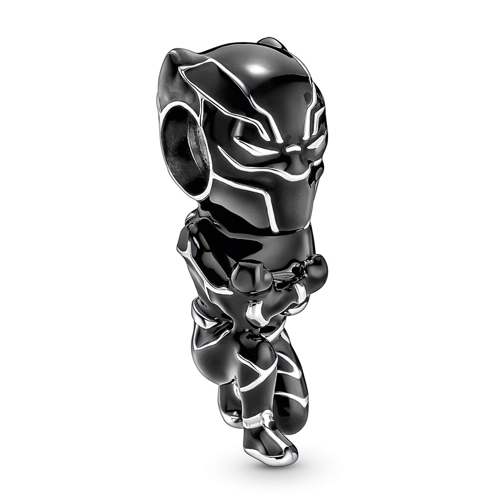 Levně Pandora Stylový stříbrný přívěsek Black Panther Marvel 790783C01