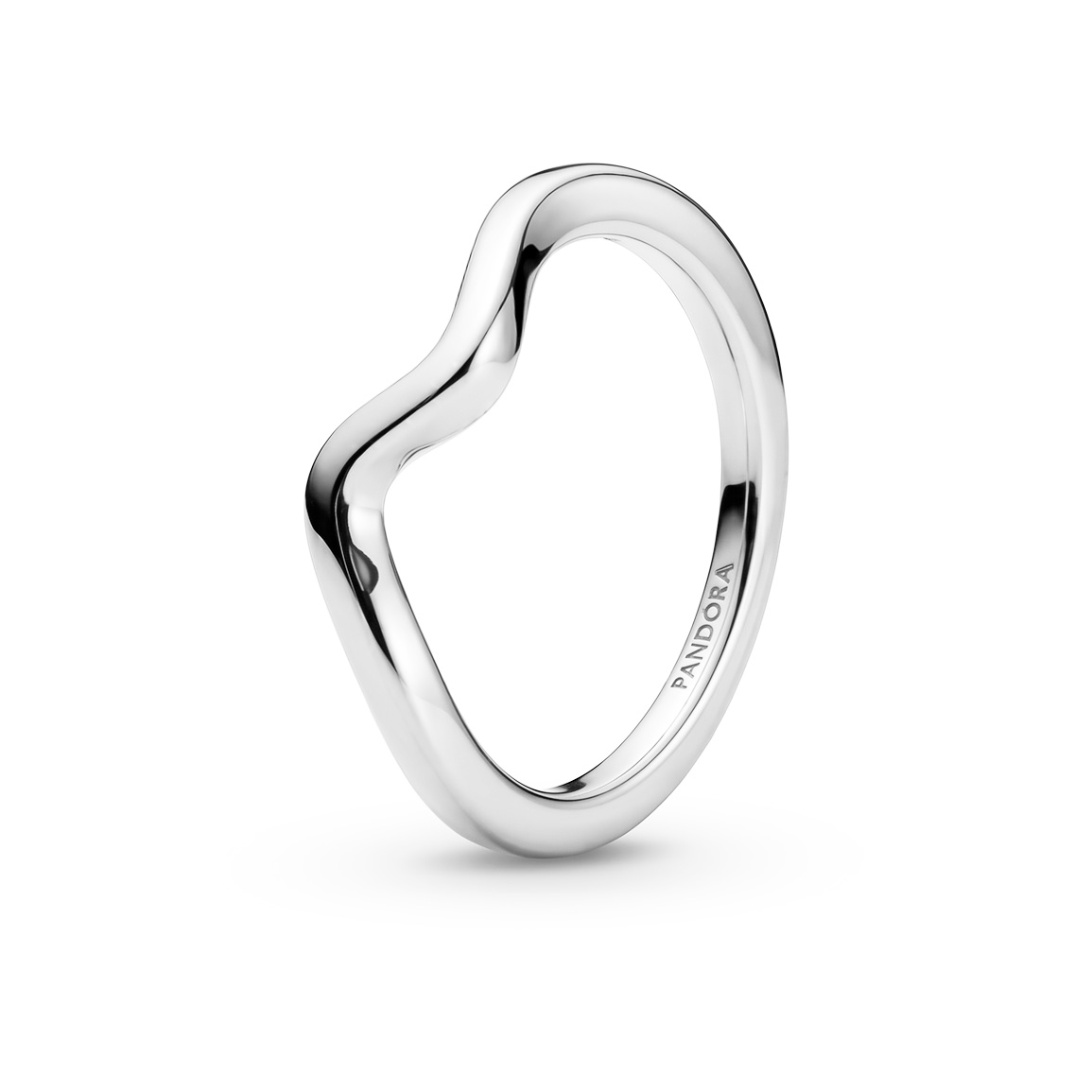 Pandora Vlnitý stříbrný prsten Timeless 193095C00 60 mm