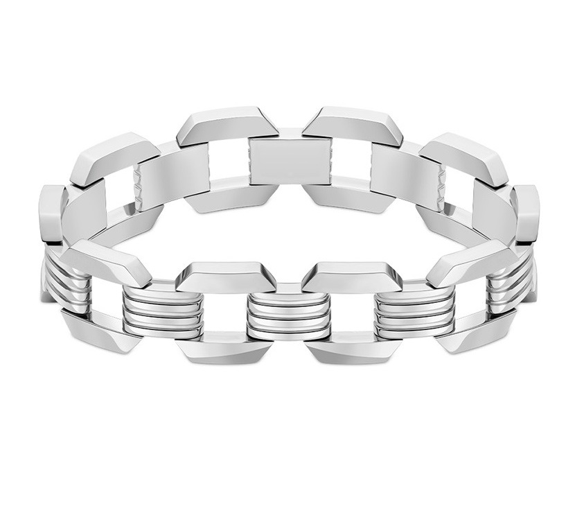 Police Bracciale massiccio in acciaio da uomo Gear PEAGB221155 21 cm