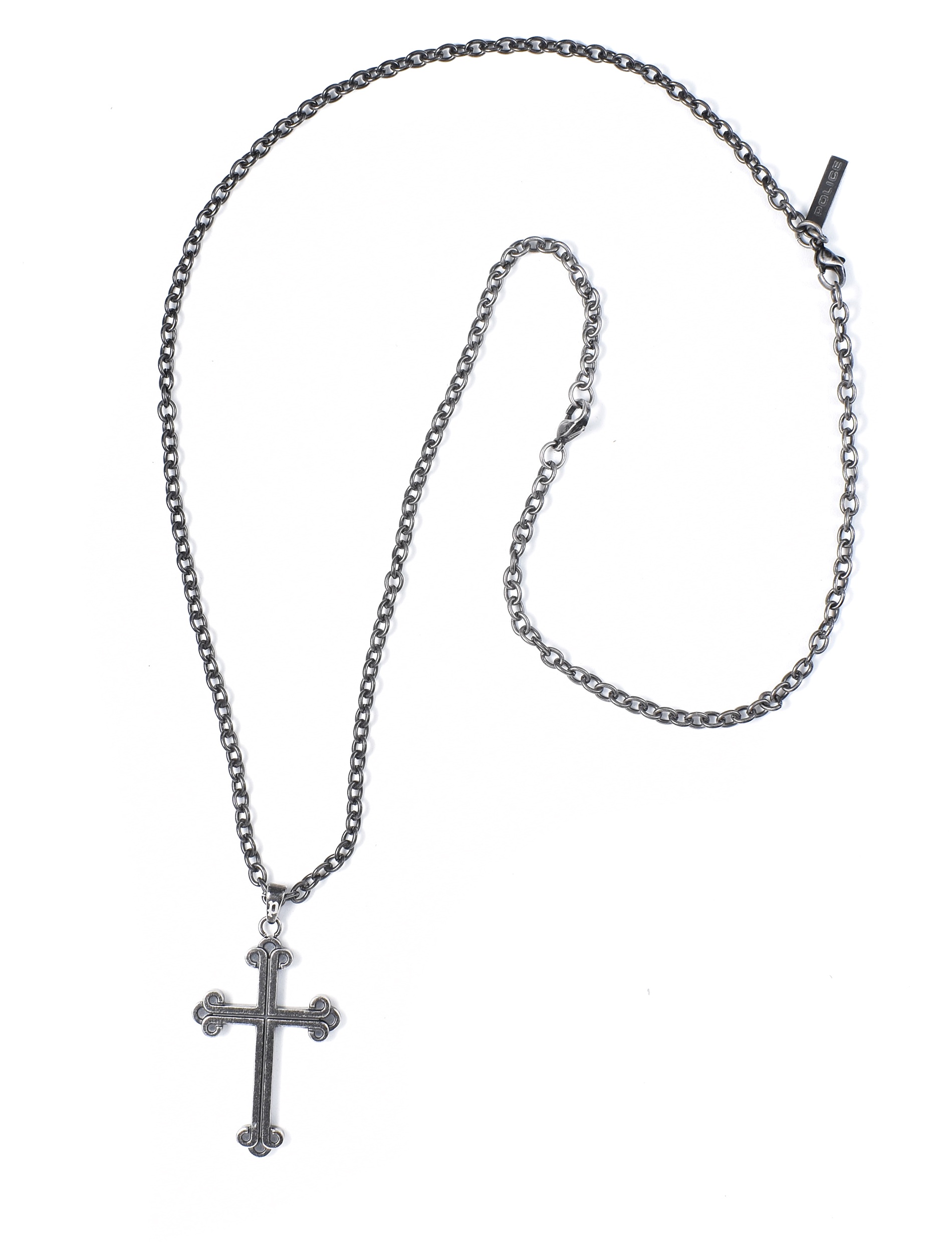 Police Výrazný pánsky náhrdelník z ocele Kríž PEAGN0032403