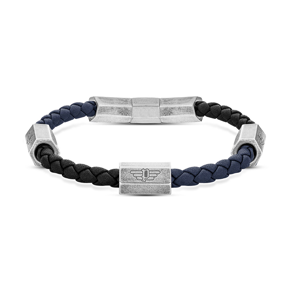 Police Bracciale da uomo in pelle Skive PEAGB2120001