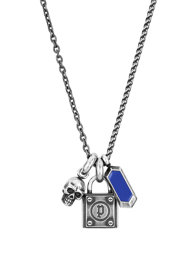 Police Pánsky oceľový náhrdelník s príveskami Rock Rebel PEJGN2009011
