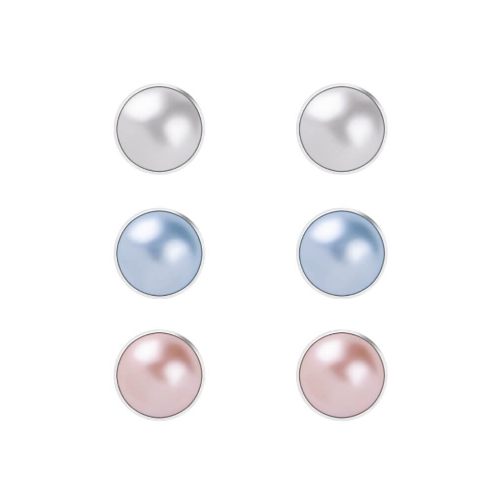 Levně Preciosa Elegantní náušnice Basic s voskovými perlami Preciosa 2283 70 (set náušnic)