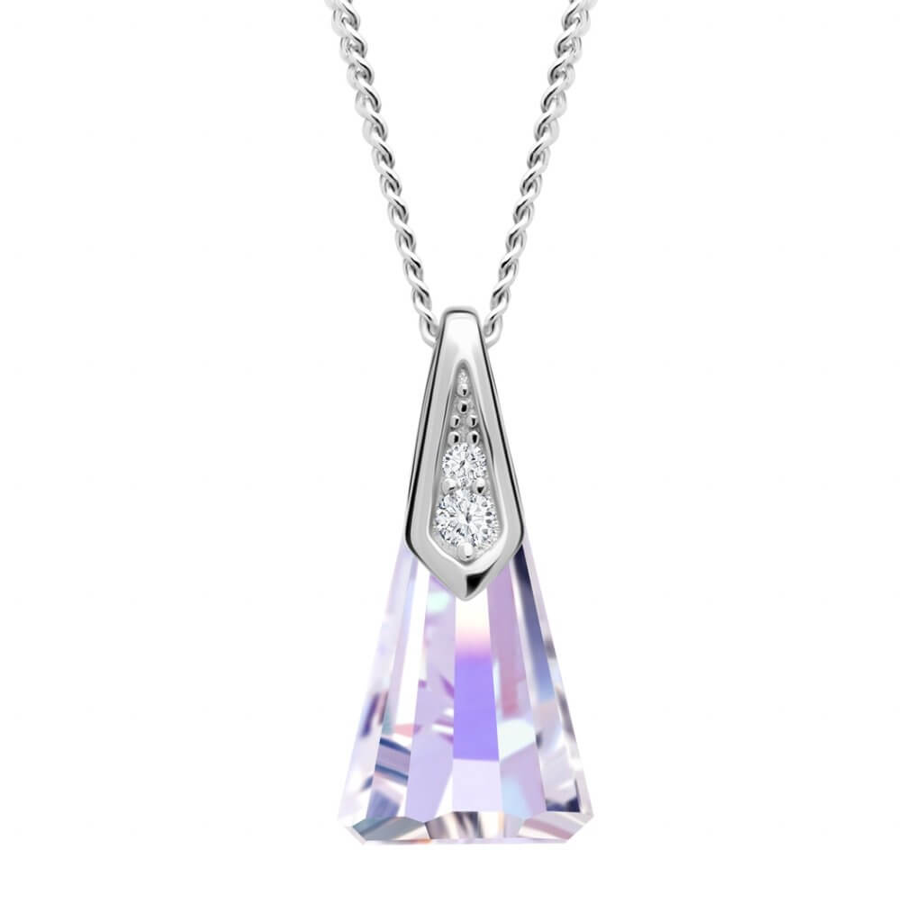 Preciosa Elegantní stříbrný náhrdelník Halley 6135 42
