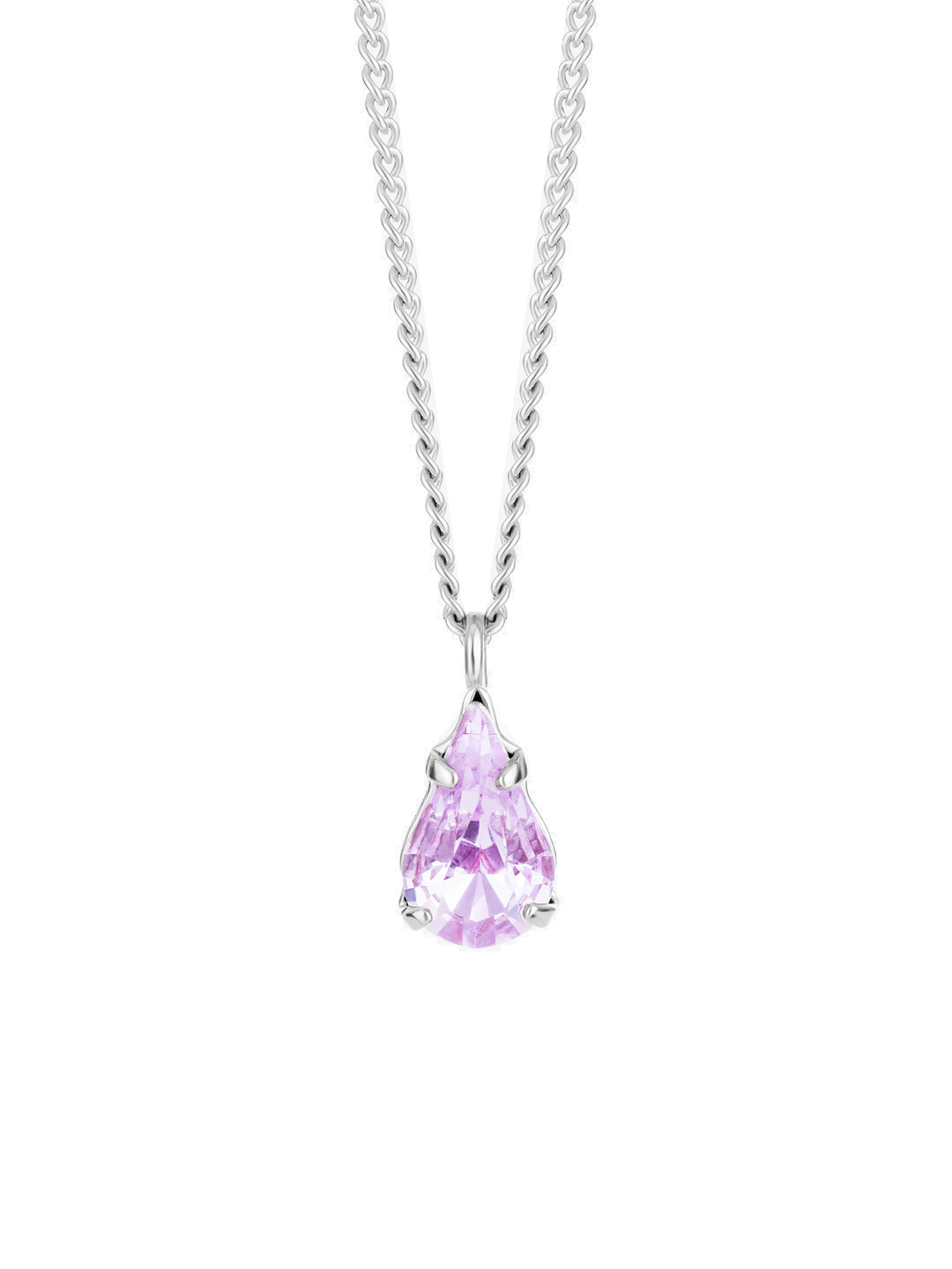 Preciosa Jemný náhrdelník s fialkovým křišťálem Sweet Drop Candy 2468 56
