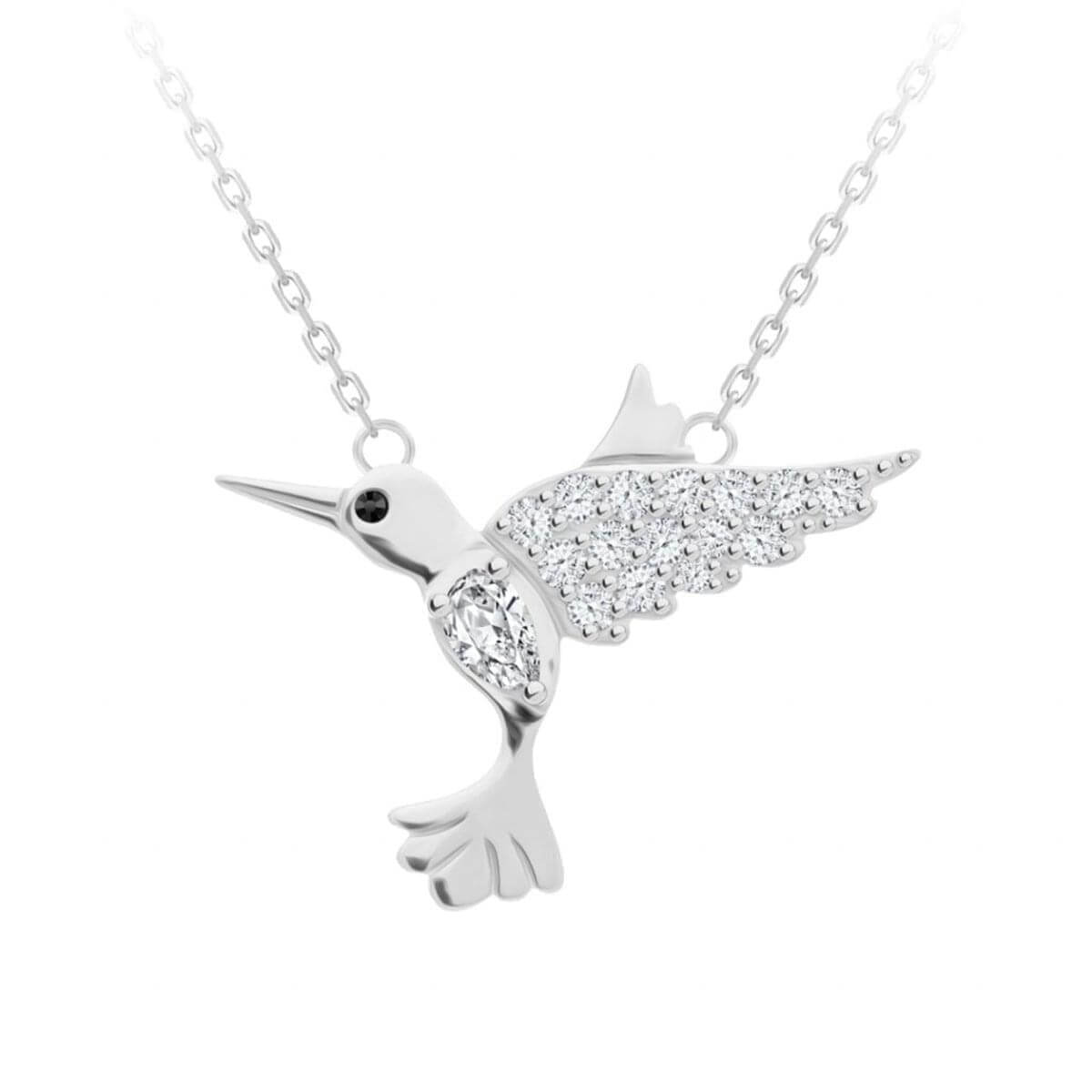 Levně Preciosa Krásný náhrdelník Kolibřík Perfect Gem 5291 00