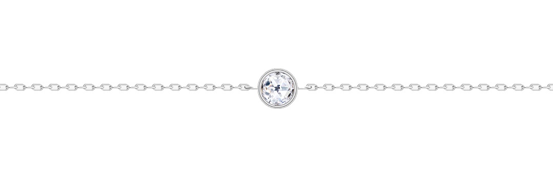 Preciosa Bracciale minimalista in argento Tender Secret con zirconia cubica Preciosa 5341 00