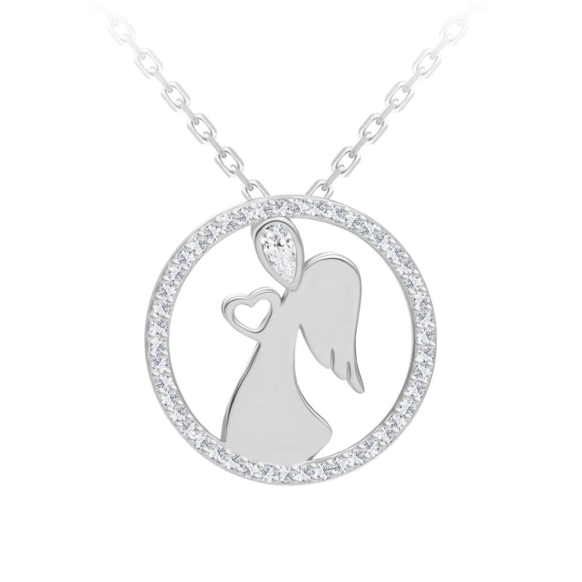 Preciosa Něžný stříbrný náhrdelník Angelic Love 5295 00