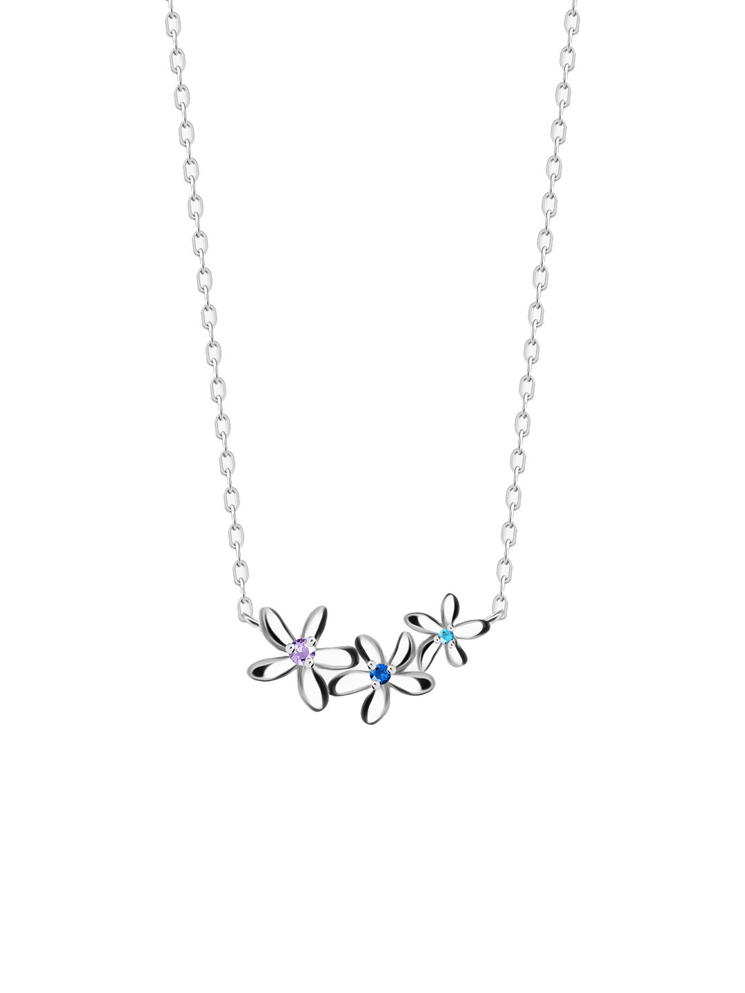 Preciosa Něžný stříbrný náhrdelník Fresh s kubickou zirkonií Preciosa 5344 70