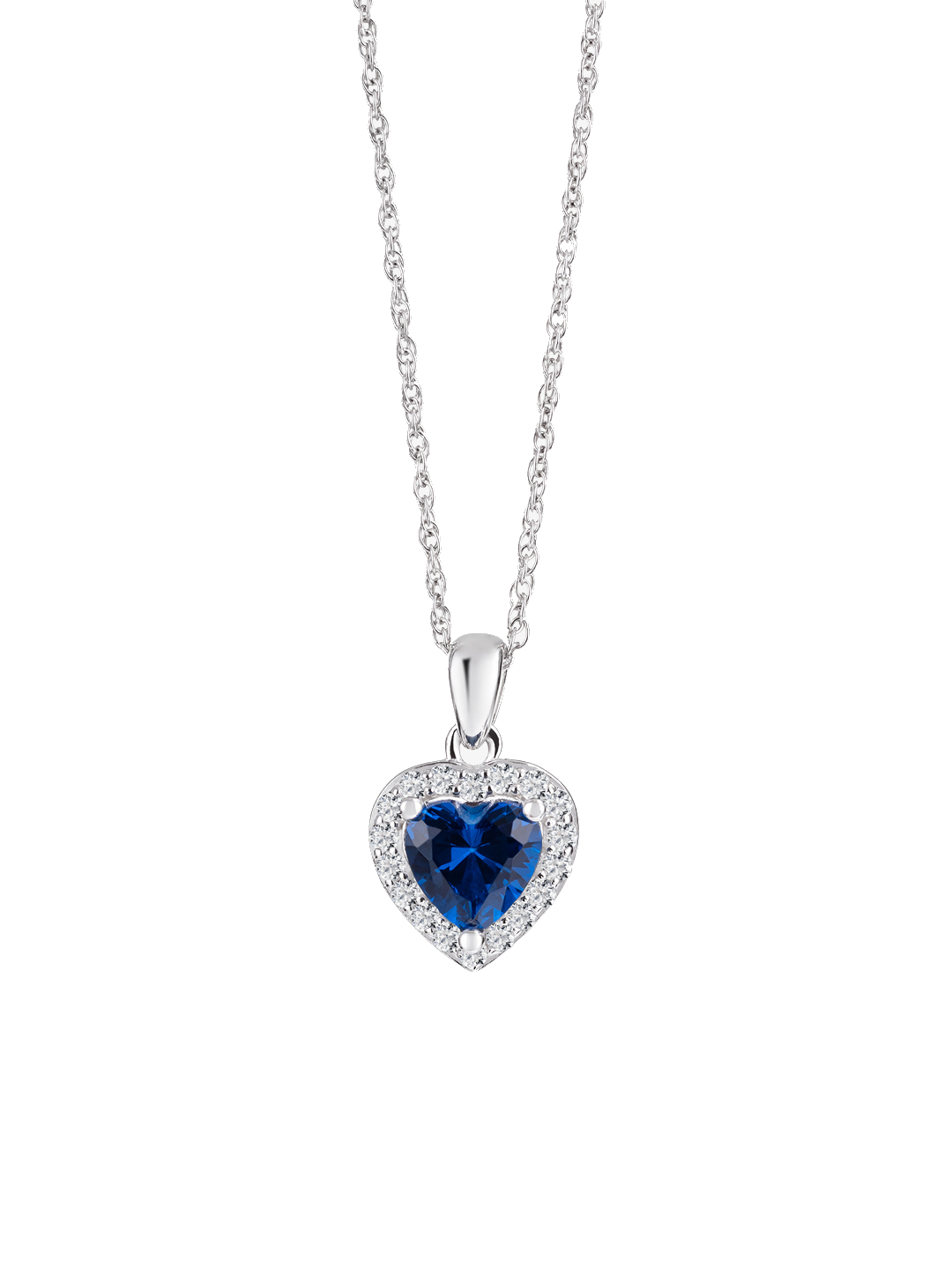 Preciosa Něžný stříbrný náhrdelník se srdíčkem Velvet Heart 5370 68