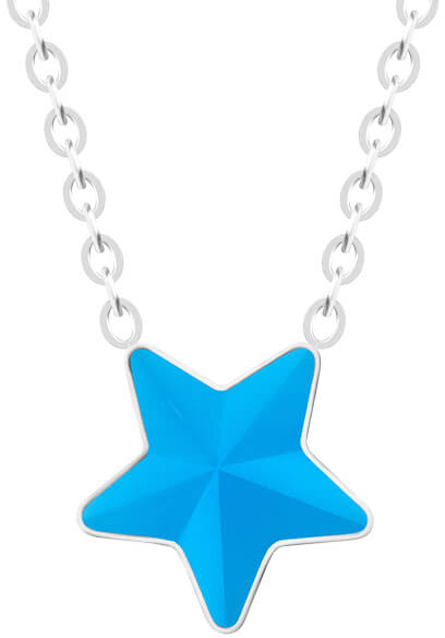 Levně Preciosa Ocelový náhrdelník s matnou hvězdičkou Virgo Akva 7342 77