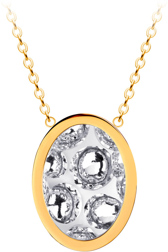 Preciosa -  Ocelový náhrdelník s třpytivým přívěskem Idared 7361Y00