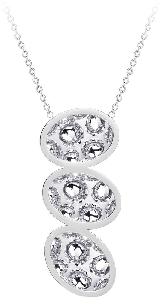 Preciosa Oceľový náhrdelník s trblietavým príveskom Idared 7364 00