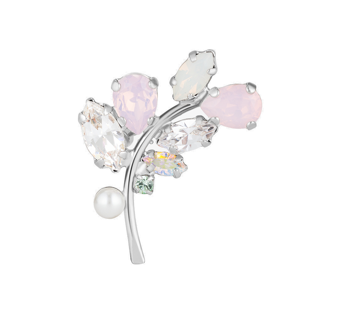Preciosa Očarujúca brošňa s krištáľom a syntetickými opálmi Candy Blossom 2363 70