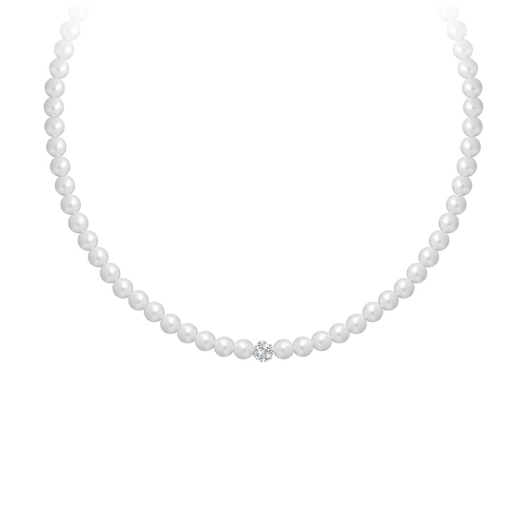 Levně Preciosa Perličkový náhrdelník Velvet Pearl Preciosa 2218 01
