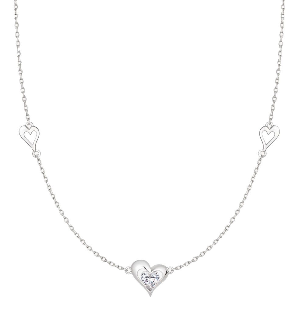 Preciosa -  Romantický stříbrný náhrdelník Clarity s kubickou zirkonií Preciosa -  5386 00