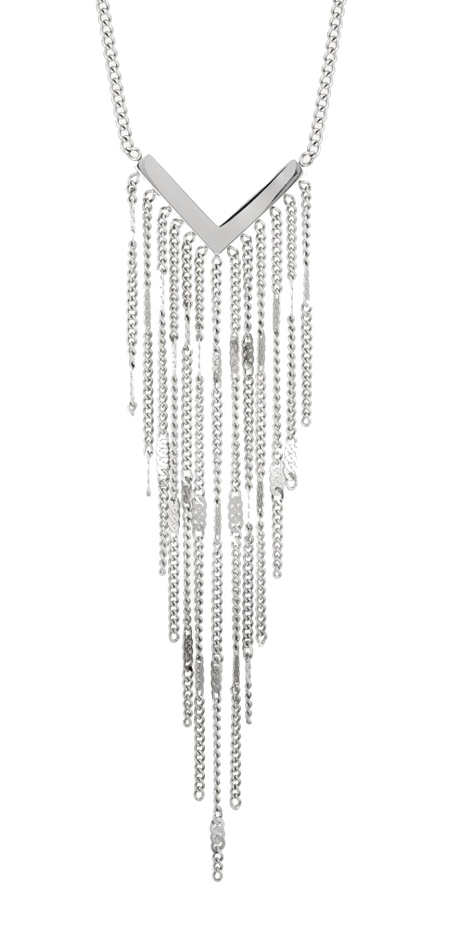 Preciosa Slušivý ocelový náhrdelník Milano 7464 00