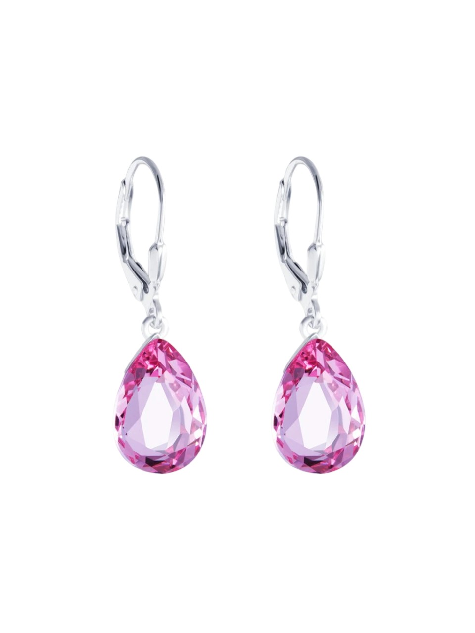 Preciosa Stříbrné náušnice s krystalem Iris 6079 69