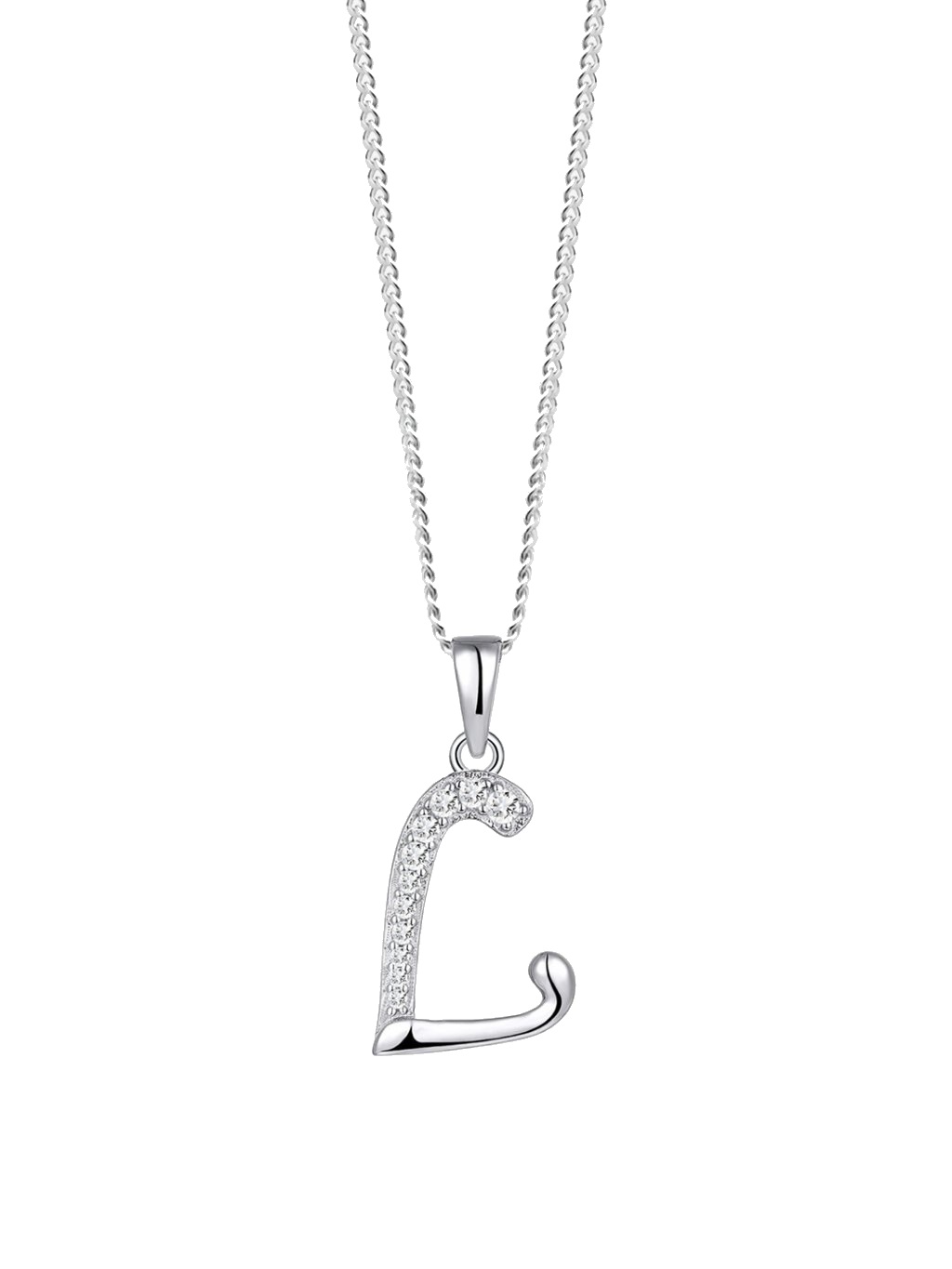 Levně Preciosa Stříbrný náhrdelník písmeno "L" 5380 00L (řetízek, přívěsek)