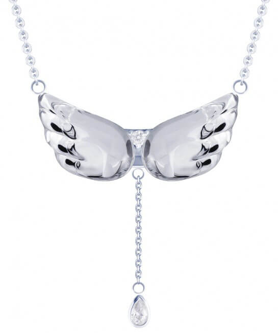 Preciosa Strieborný náhrdelník s kryštálom Crystal Wings 6064 00
