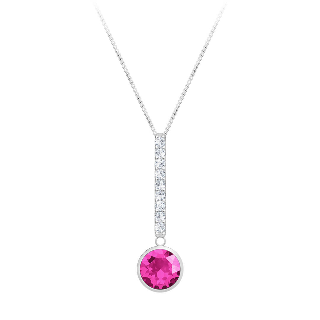 Preciosa Stříbrný náhrdelník s kubickou zirkonií Lucea 5296 55 (řetízek, přívěsek)