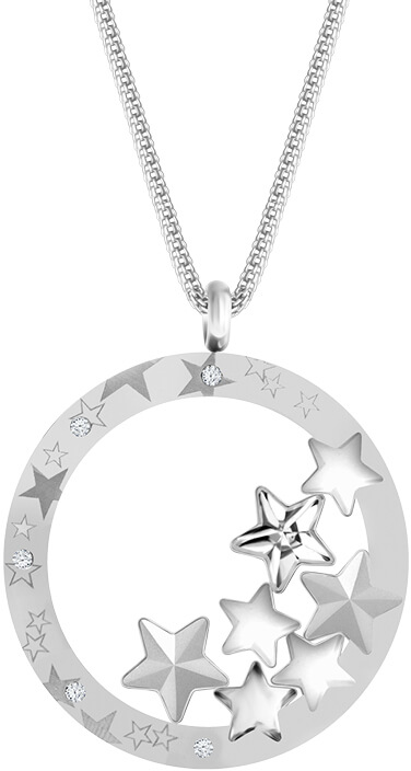 Levně Preciosa Výrazný ocelový náhrdelník Virgo 7340 10