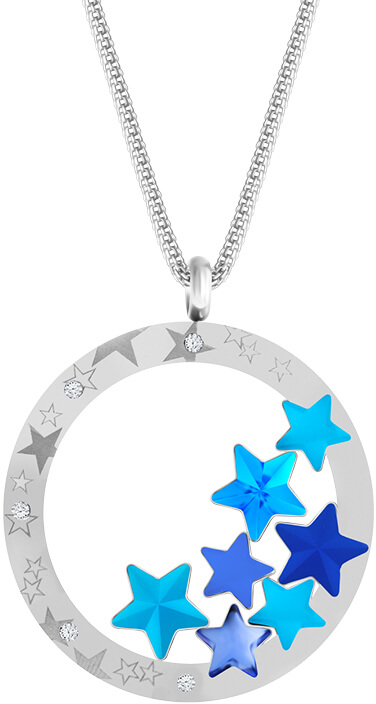 Preciosa Výrazný ocelový náhrdelník Virgo Akva 7340 67