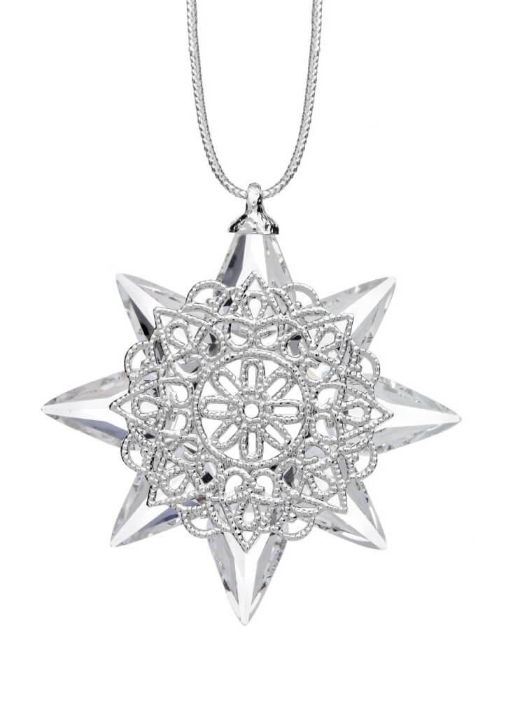 Preciosa -  Závěsný ornament Vánoční hvězda českého křišťálu Preciosa -  1503 00