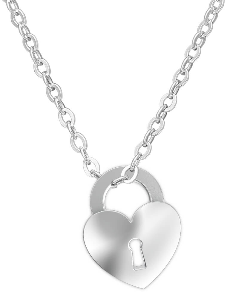 Praqia Originální stříbrný náhrdelník Rebeca KO6316_BR030_45 (řetízek, přívěsek)