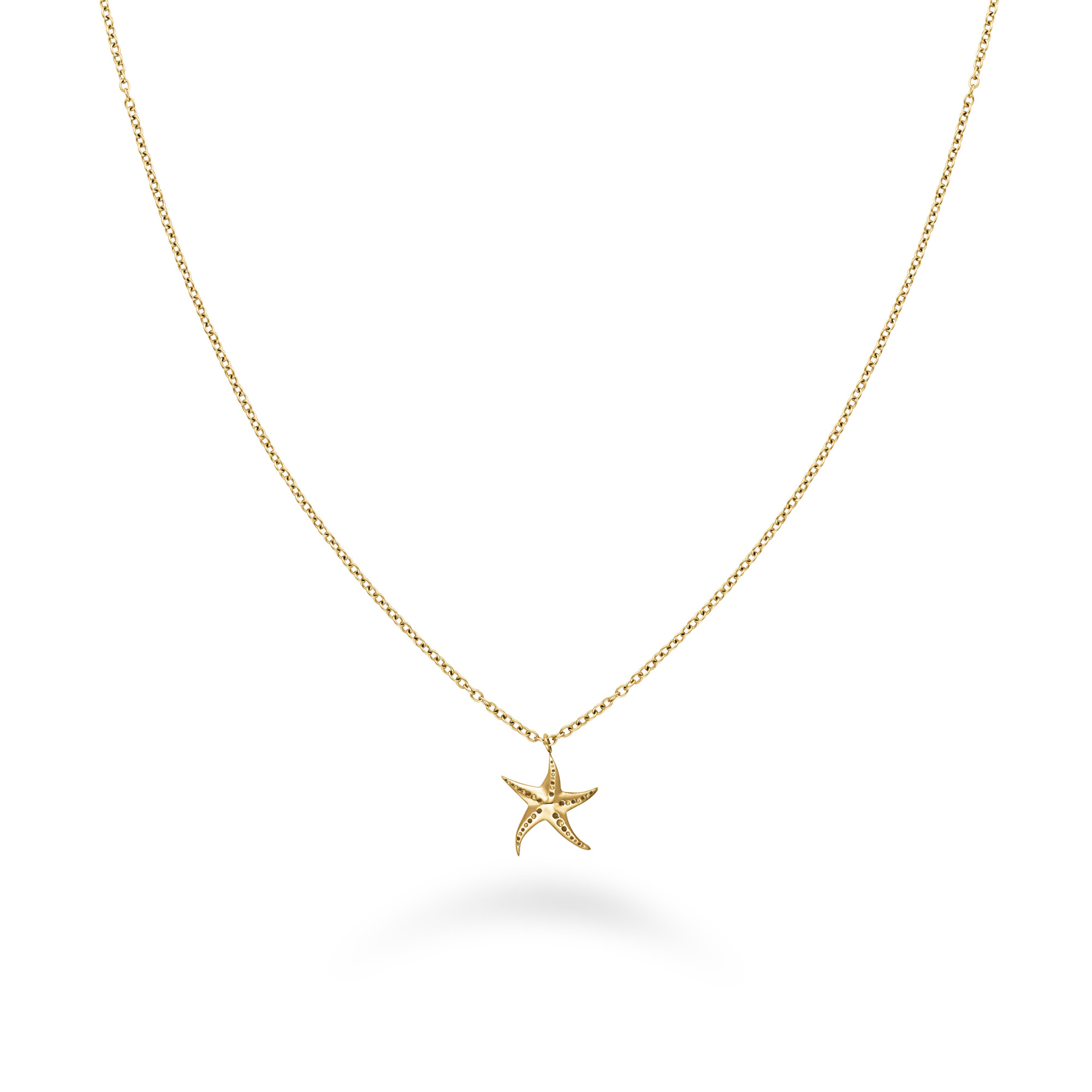 Levně Rosefield Pozlacený náhrdelník s mořskou hvězdicí Essentials JNSNG-J830